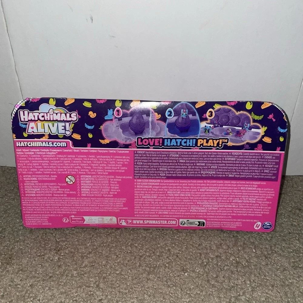 Hatchimals Alive Neon Rainbow Carton 5 Eggs 11 Accessories Color Hatch